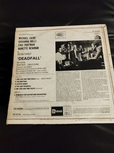 Deadfall Soundtrack John Barry lp