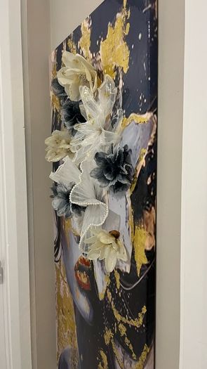 modern abstract portrait painting