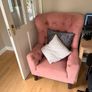 Pink arm chair Image 3