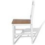 Dining Chairs 6 pcs White Pinewood Image 3
