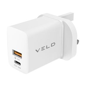 Superfast 2 Port Wall Charger 30W USB-A USB C