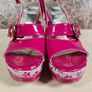 MARCO MOREO wedge sandals pink flowers Size UK 4  EU 37 Image 4