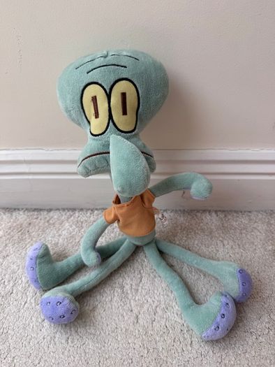 Simba Nickelodeon 2014 Viacom Squidward Plush SpongeBob SquarePants approx. 42 cm. Used Please see photos