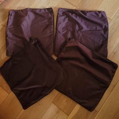 Soft Velour Chocolate Brown Cushion Covers x4