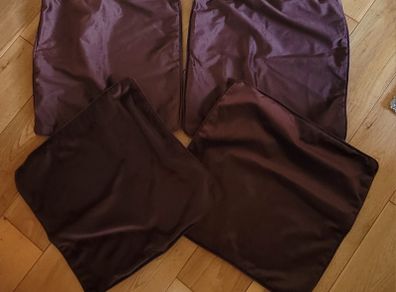 Soft Velour Chocolate Brown Cushion Covers x4