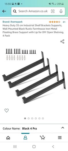 4 35mm industrial shelf supports