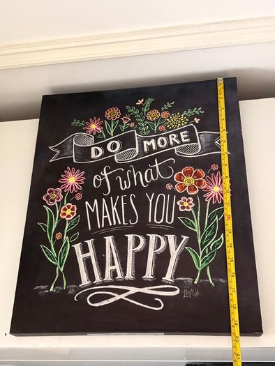 Decorative Canvas Happy