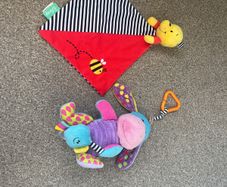 Winnie the Pooh Comforter and Eeyore toy