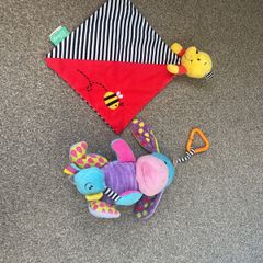 Winnie the Pooh Comforter and Eeyore toy