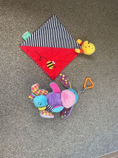 Winnie the Pooh Comforter and Eeyore toy