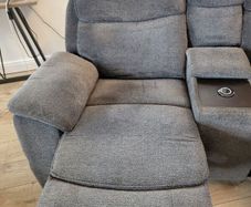2 seater couch electric console armrest with storage