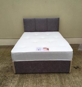 Double 4ft6 5ft King And 6ft Superking Sizes Divan Beds Instock. Tufted Mattresses And Optional Drawers Available
