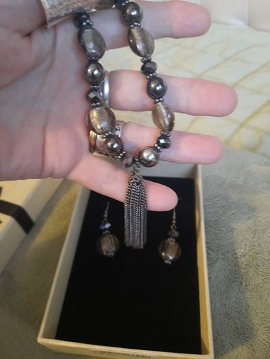 matching earrings and bracelet from wallis