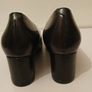 PieSanto Black Pump Shoes Wide Fit (G) Block Heel UK2 EU35 Removable Insole CAN POST Image 5