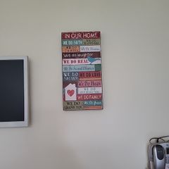Sign wooden.