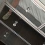 mirror and glass Chester drawers Image 2