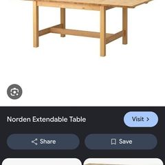 Ikea Norden kitchen table extendable