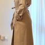 Stradivarius Faux Leather Ivory Trench Coat - Size S, but fits mine M/L (EU 36-38) Image 7