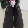 ZARA black/navy embellished sock boots Sz 38 (Fit 5UK) - Rrp 59.99 Image 4