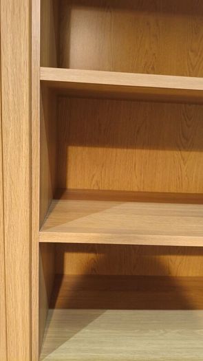 Oak color book shelf  lots of space