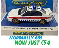 Scalextric C4429 Subaru Impreza Police Slot Car  ( classic street )