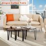 Nest of Table Easy Assembly Industrial Nesting Table Set of 3 Coffee Tables End Side Tables for Home and Office (FREE SHIPPING) Image 2