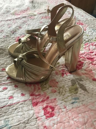Bnwt Gold Sandals