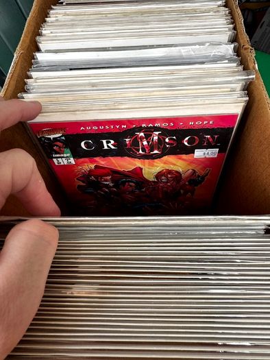Indie Long Comic Box w 325 Comics for Sale