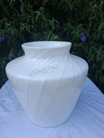 Emilio Robbo Large Porcelain Designer Vase