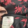 Black and Red silk Sleeveless Oriental Top Small Image 6