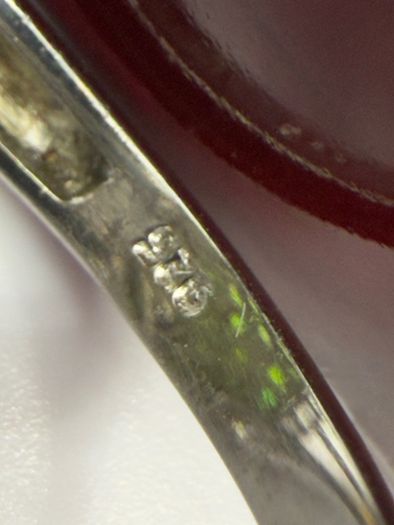Silver Chrome Diopside & White Topaz Halo Ring