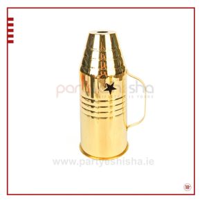 Gold Metal Wind Cover Hot Sheesha