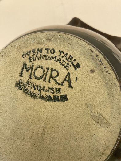 Moira Pottery - Vintage Treacle Glazed Casserole Dish with Lid 15.5 by 12 high