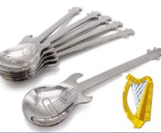 Stainless Steel Guitar Spoons, set of 4.