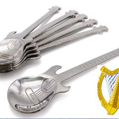 Stainless Steel Guitar Spoons, set of 4.