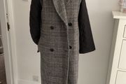 coat byoung herringbone double breast coat (36) oversized 10/12
