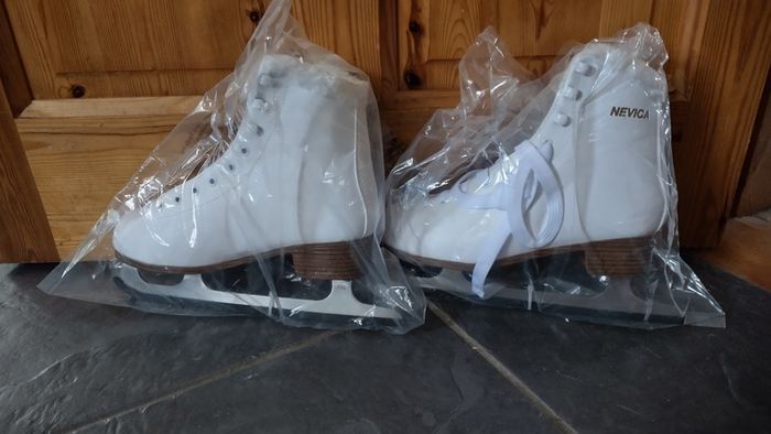 White ice skates