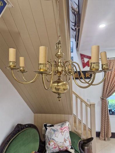 Brass ceiling lights