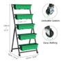 Vertical Garden Herb Raised Bed Freestanding Elevated Planters with 5 Container Boxes, Good for Patio Balcony Indoor Outdoor Image 4