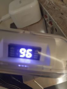 New bluetooth earphones can be seen charging