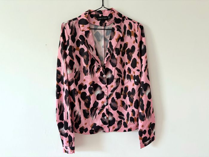 I Saw It First Pink Leopard Print Shirt 10