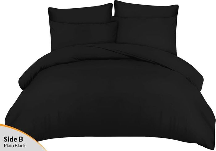 Pamposh Double Duvet Cover Set Brushed Microfiber Reversible with 2 Pillowcases - Brand New