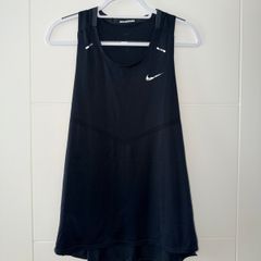 Nike Men's DRI-FIT Black Running Vest - size large