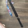 DiMarzio Steve Vai Signature Guitar Strap in the Blue Cherry Universe swirl pattern. Image 2