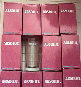 absolut vodka drink glasses half pint