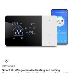 Smart WiFi programmable heating thermostat