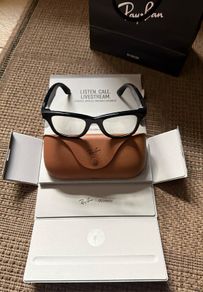 RAY BAN Meta Wayfarer Glasses Gen 1 RW 4006 - Shiny Black - Transition Lenses