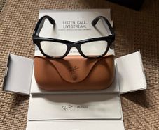 RAY BAN Meta Wayfarer Glasses Gen 1 RW 4006 - Shiny Black - Transition Lenses