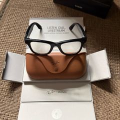RAY BAN Meta Wayfarer Glasses Gen 1 RW 4006 - Shiny Black - Transition Lenses