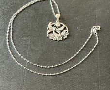 silver necklace